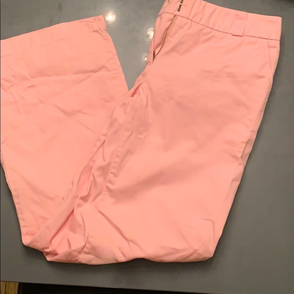 Garnet Hill. Gently worn pink cotton pants. 6P